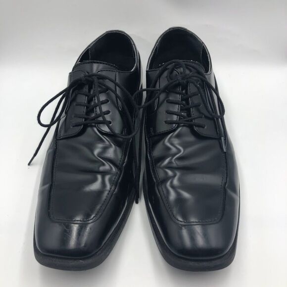 Calvin Klein Men's Elroy Black Lace Up Dress Oxfords Shoes Size 11 Square Toe - Picture 8 of 12
